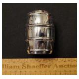 Pittsburgh Metal Barrel Bank 3" H - No Key