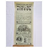 Vintage Circus Poster Erie Litho Co