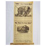 Vintage Circus Poster 10 & 1/4 x 22"