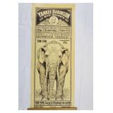 Vintage Circus Poster 11 x 26 & 1/2" Yankee