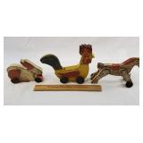 Vintage Wood Pull Toys