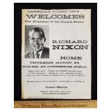 Vintage Richard Nixon Poster 8 & 1/2 x 11"