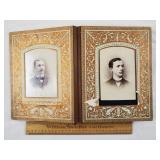 Antique Photo Album w/ 26 Cabinet Photos