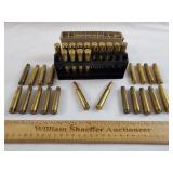 8mm Mauser Ammo 14 Rounds & 29 Empty Casings
