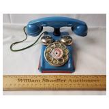 Vintage Tin Toy Rotary Phone Speedphone