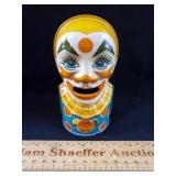 Chein Tin Toy Clown Bank 5" H