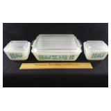 Pyrex Amish Butterprint Dishes w/ Lids