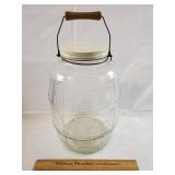 Vintage Pickle Jar 16 & 1/2" H Including Handle