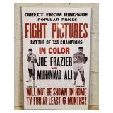 Reproduction Boxing Poster Frazier vs Ali 11 x 17"