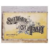 Modern Salt Water Taffy Metal Sign 10 x 16"