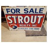 Vintage Stout Metal Sign Double Sided 20 x 28"