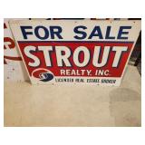 Vintage Stout Metal Sign Double Sided 20 x 28"