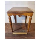 Painted Wood Side Table 16 x 16 x 19"
