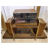 Panasonic Turn Table, 8 Track, Speakers & Stand