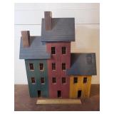 Decorative Wooden House 6 x 19 & 1/2 x 23"