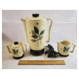 Vintage Coffee Pot w/ Cream & Sugar Greensburg
