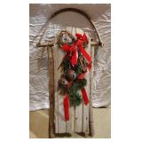 Rustic Wooden Sled 40" H