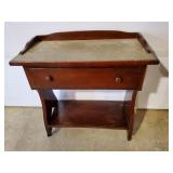 Vintage Wash Stand 16 & 1/2 x 33 x 33 & 1/2"