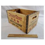 Three Star Bottling Wood Crate Verona Pa 16" L