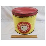 Vintage Bachmans Pretzel Tin Reading Pa 11" H