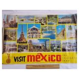 Vintage Mexican Tourism Posters 3ct