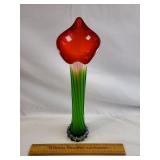 Art Glass Vase 15 & 1/2" H