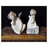 Lladro Porcelain Angel Figurines