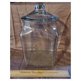 Isaac Collins Glass Jar 13" H