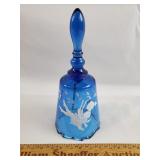 Fenton Glass Bell Signed 7" H