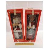 Motion Santa & Mrs. Claus 20" H