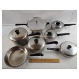Revere Ware & Assorted Pots & Pans 1 Lot