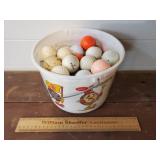 Small Bucket of Golf Balls