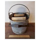 Vintage Mop Bucket - 17" H Including Handle