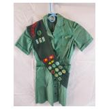 Vintage Girl Scout Uniform w/ Patches