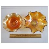 2 Carnival Glass Bowls