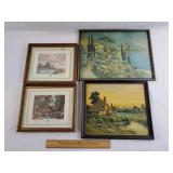 Vintage Framed Pictures 1 Lot