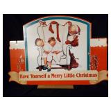 Norman Rockwell Hallmark Store Christmas Sign