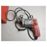 Milwaukee Corded Drill w/ Bits & Tool Box
