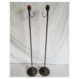 Metal Stands With Hooks 32" H