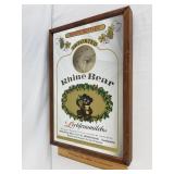 Rhine Beer Mirror/Clock Battery Op. 13 X 19"