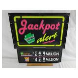 PA Lottery Sign Double Sided Plastic 22 & 1/2 X 23