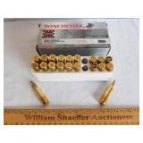 Winchester 22-250 Ammo 14 Rounds & 6 Empty Cases