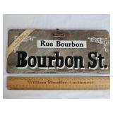 Bourban Street Slate Sign 12" L