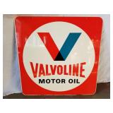 Vintage Valvoline Motor Oil Metal Sign 30 x 30"