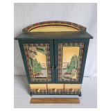 Small Painted Wooden Cabinet