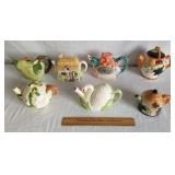 Tea Pots - Some Small Chips 1 Lid Repaired