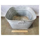 Galvanized Wash Tub 21 x 21"