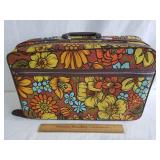 Vintage Flower Suitcase 18" L