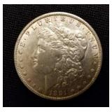 1891 Morgan Silver Dollar
