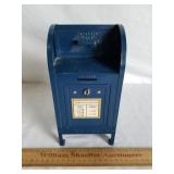 Postal Office Box Metal Bank 9" H - No Key
